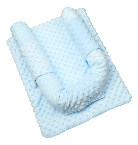 Tumbona De Lactancia Azul Para Bebés, Ergonómica, Antisaliva