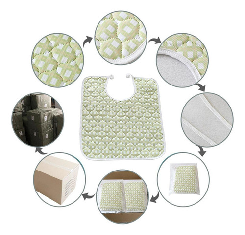 4 Baberos For Adultos Con Protectores De Ropa Con Correa