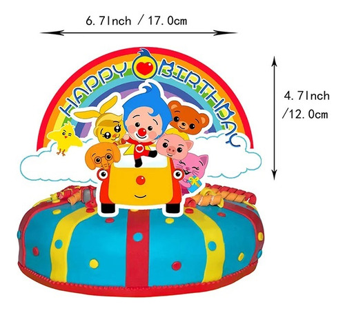 Kit Cotillon Cumpleaños Payaso Plin Plin Globos + Telón