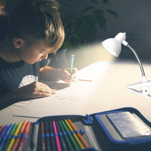 Lámpara Led Pequeña Con Miniclip Para Mesita De Noche