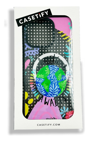 Funda Adventure Waits Estilo Casetify Para Iphone Transparente Iphone 15 Pro