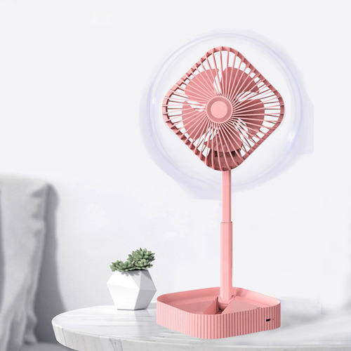 A Un Ventilador De Pedestal Portátil, Plegable, De Pie,