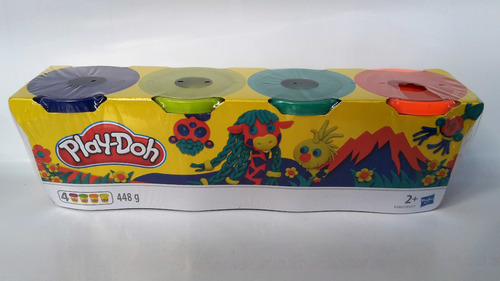 Imagen 3 de 5 de Play-doh Set 4 Plastilinas 4 Colores 448 Gr Original