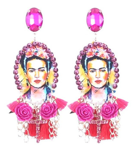 Aros Trendy Frida Kahlo Hipoalergénico    / Canale Donna 