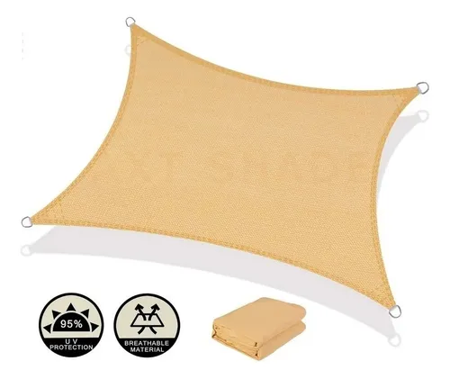 Carpa Lona Vela Sombra Rectangular 2.5 X 3 Mts
