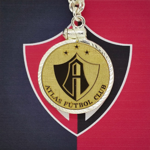 Moneda Y Llavero Club Atlas Baño Oro 14k
