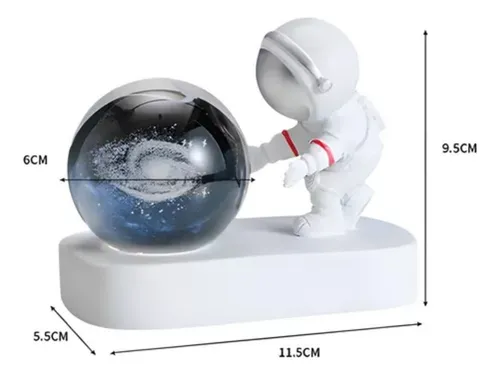 Lampara Modelo Astronauta Con Esfera 3d Diseño Variable