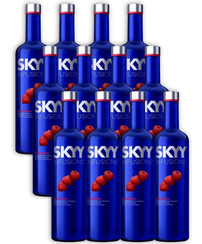 Skyy Infusions Vodka Raspberry X12u 750ml Summer Edition