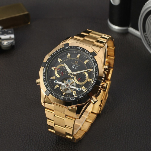Relógio Masculino Mecânico Automático Luxo Original + Brinde