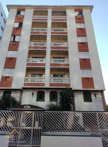 Imagem 1 de 9 de Apartamento Com 1 Dormitório À Venda, 45 M² Por R$ 205.000,00 - Vila Guilhermina - Praia Grande/sp - Ap2708