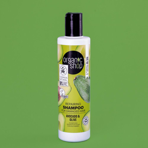 Shampoo Reconstrução Capilar Veg. Abacate Organic Shop 280ml