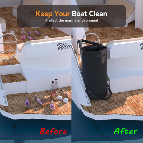 Bote De Basura Portátil Para Barco, 600d Resistente Bolsa De