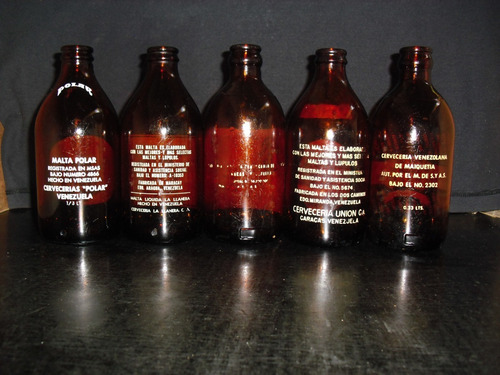 Imagen 4 de 6 de Porronas M A L T A Años 50s Botella Antigua De Coleccion