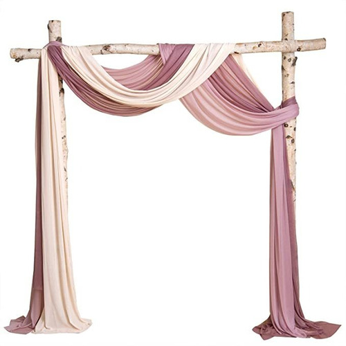 Ling's Moment Wedding Arch Draping Fabric 3 Paneles 30  X 2