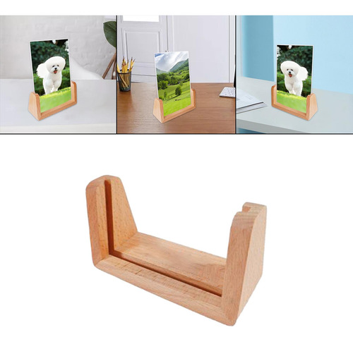 Marco De Fotos De Madera En Forma De U 4 Pulgadas