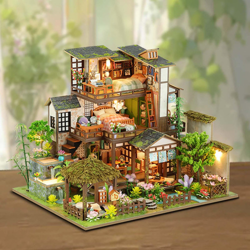 Casa De Muñecas Diy Miniatura Mini Casa Hecha A Mano Modelo