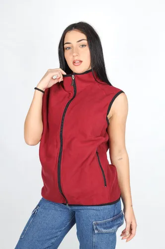 Chaleco burdeos mujer top