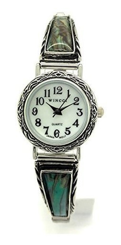 Damas Piedras Elastico Banda Reloj De Moda Perla Dial Wincci