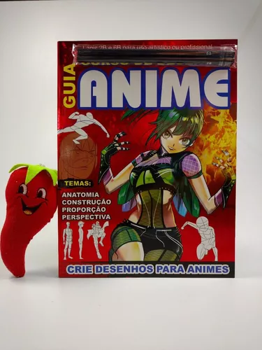 Revista Guia Curso De Desenho Anime Grátis 2 Lápis