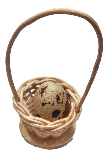Imagem 2 de 3 de 10 Mini Cesta Lembrancinha Palha Bambu Ref.200 03x05