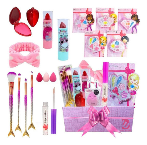 Combo Kit De Maquiagem Presente Infantil 11 Itens - Bz143