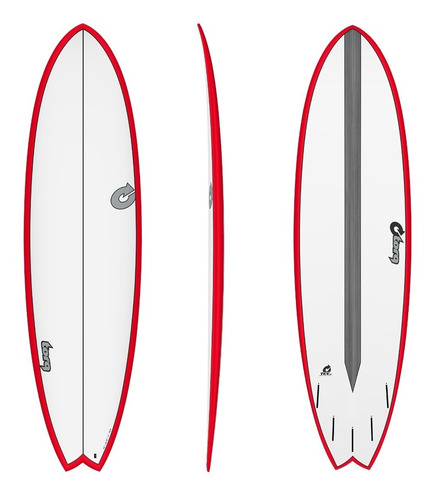 Imagen 1 de 1 de Tabla De Surf Torq Carbon Fish Color Rail 7´2 Importado.