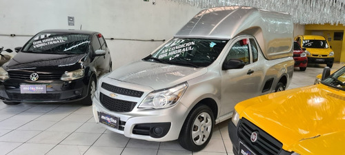 Imagem 3 de 11 de Chevrolet Montana Ls 1.4 2019 Prata Ar E Direção