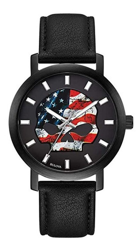 Reloj Hombre Harley Davidson By Bulova 78a122 American Flag