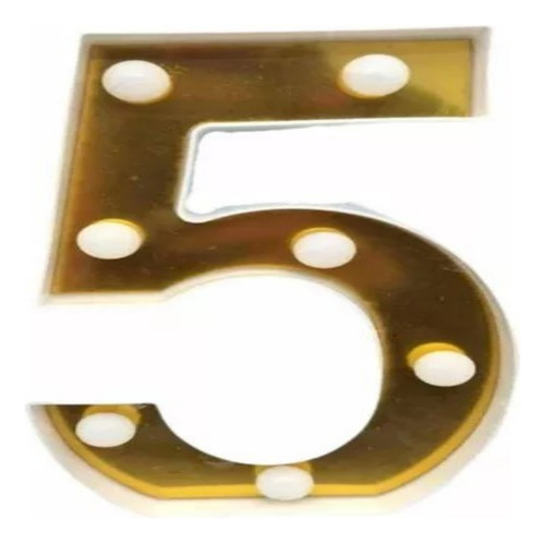 Letras Y Números Led 3d Luces Foco Lampara Decora Abecedario 5