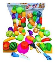 Comprar Juguete Pack De Frutas Y Verduras Para Niños Con Pega Pega 
