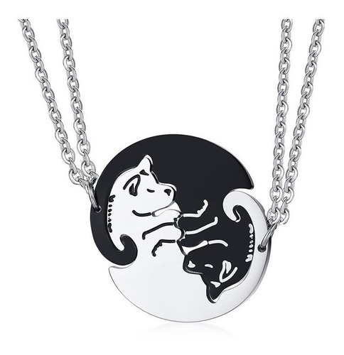 Collares Perros Acero Amigos Parejas Novios Mujer Hombre