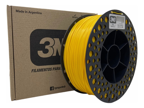 Filamento Pla Amarelo - 1kg - 1,75mm - 3n3