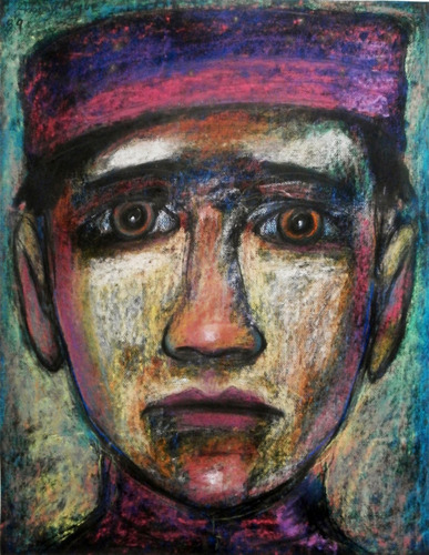 Adonay Duque - Oleo Pastel Sobre Canvas- 75x55 Cms, Año 1989