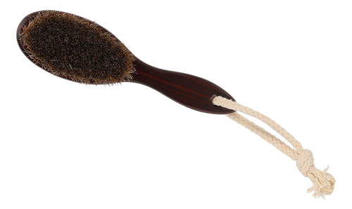 Cepillo Pequeño Para Barba, Cerdas Rígidas, Mango De Madera,