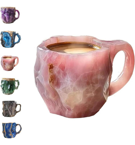 Para Taza De Café De Cristal Mineral, Colorida Taza De Color F