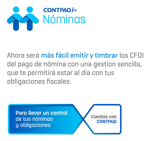 Nóminas Contpaqi® Multiempresa 1 Usr Lic. Anual