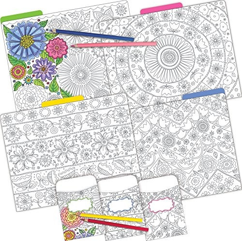 Barker Creek Folder Pocket Set Color Me! In My Garden