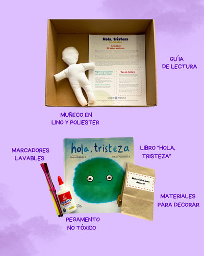 Caja Literaria Hola, Tristeza ( Libro Nuevo Y Original )