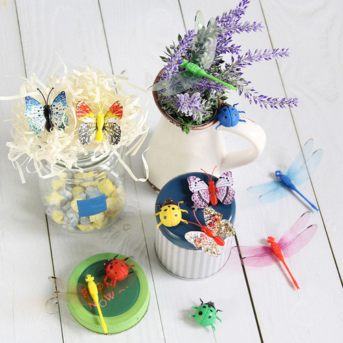 Set De Pegatinas For Nevera: Mariposas, Dragones Y Damas