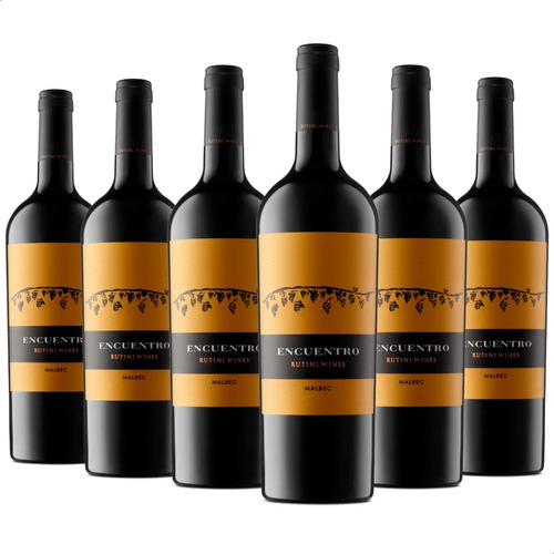 Vino Encuentro Malbec Rutini Wines Tinto Pack Caja X6 750ml