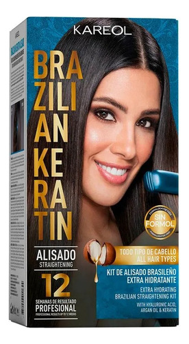 Kit Alisado Brasileño Sin Formol Hidratante Kareol Keratin