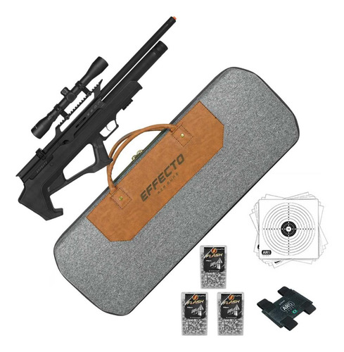 Carabina De Pressão Pcp 5.5mm 880fps Effecto Com Luneta 4x32