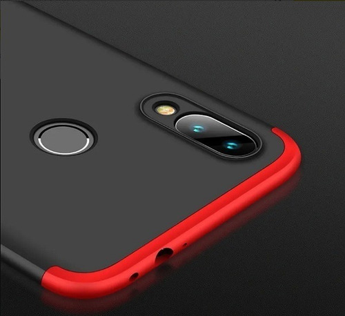 Carcasa Xiaomi Redmi 7 O Y3 Gkk Antigolpe Resistente Color Negro rojo