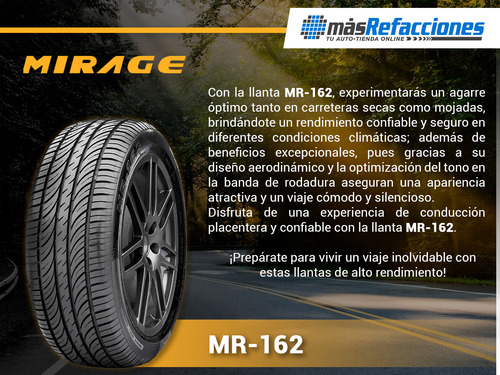 1- Llanta 88h Mirage Mr-162 185/70r14