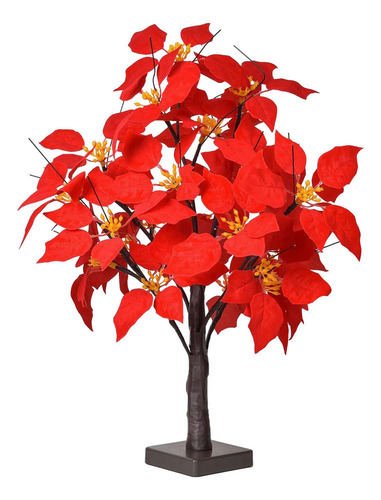 Lámpara De Mesa Con Forma De Árbol De Pascua Iluminada, 24 L