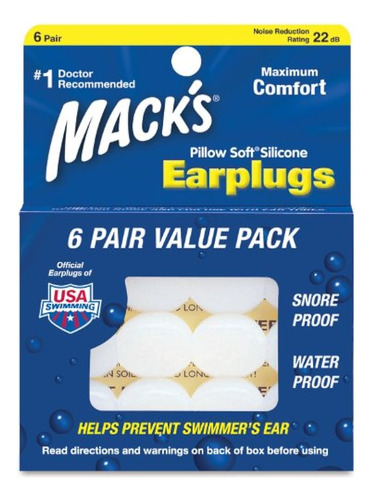 Macks Pillow Soft  Paquete De Valor De Tapones Para Los Oído