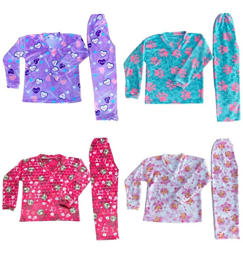 Pijamas Térmicas Mujer Colores Y Estampados Variados