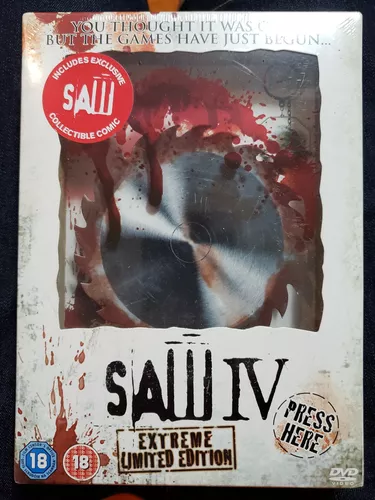 Dvd Jogos Mortais 4 - Saw Iv Gift Set Comic Serra Gira Som