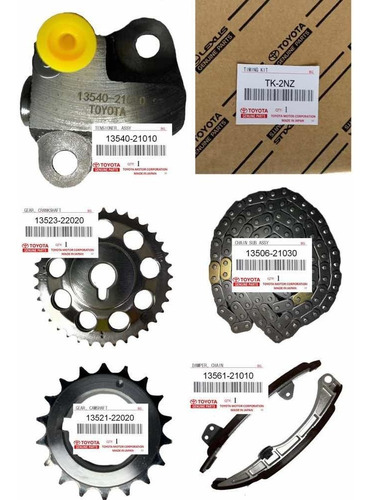 Imagen 2 de 7 de Kit De Cadena De Tiempo Yaris Motor 1.3 Original