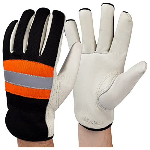 Protecties Leather Cut Resistant Work Gloves Comfortabl...